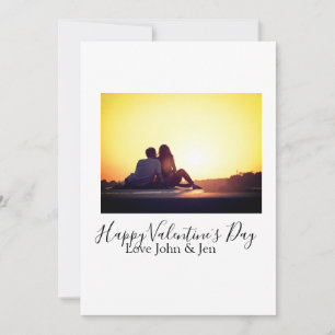 Gelukkige Valentijnsdag liefde naam toevoegen foto Kaart