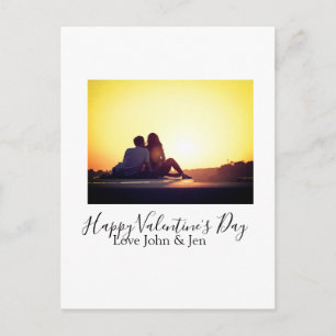 Gelukkige Valentijnsdag liefde voeg naam foto toe Feestdagenkaart