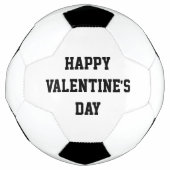 Gelukkige Valentijnsdag Liefde Voetbal Zwart Wit (Voorkant)