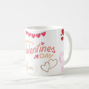 Gelukkige Valentijnsdag Liefdes Hartjes Koffiemok
