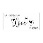 Gelukkige Valentijnsdag Liefdesharten gepersonalis Rubberstempel (Afrduk)