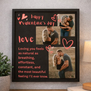 Gelukkige Valentijnsdag Liefdesmuurposter Poster