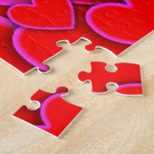 Gelukkige Valentijnsdag Liefste Romantisch Maatwer Legpuzzel (Zijkant)