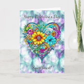 Gelukkige Valentijnsdag lieverd | kleurplaat Kaart (Voorkant)