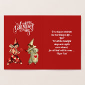 Gelukkige Valentijnsdag Luxe Folie Kaarten (Binnen)