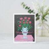 GELUKKIGE VALENTIJNSDAG MAAKT U MIJN HART BLOEIEN FEESTDAGENKAART (Staand voorkant)