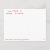 GELUKKIGE VALENTIJNSDAG MAAKT U MIJN HART BLOEIEN FEESTDAGENKAART (Achterkant)