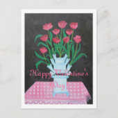 GELUKKIGE VALENTIJNSDAG MAAKT U MIJN HART BLOEIEN FEESTDAGENKAART (Voorkant)