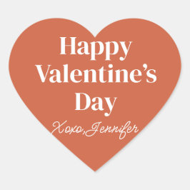 gelukkige Valentijnsdag Maatwerk  Hart Sticker