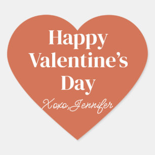 gelukkige Valentijnsdag Maatwerk  Hart Sticker