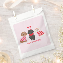 Gelukkige Valentijnsdag Maltipoo Honden Bedankzakje