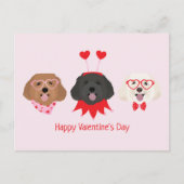 Gelukkige Valentijnsdag Maltipoo Honden Briefkaart (Voorkant)