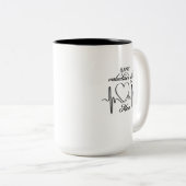 Gelukkige Valentijnsdag mam Tweekleurige Koffiemok (Voorkant rechts)