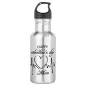 Gelukkige Valentijnsdag mam Waterfles (Voorkant)
