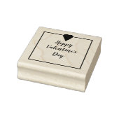 Gelukkige Valentijnsdag met hart Rubberstempel (Stempel)