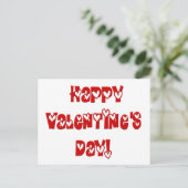 Gelukkige Valentijnsdag met Harten Feestdagenkaart (Staand voorkant)