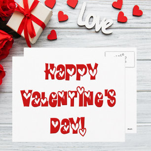 Gelukkige Valentijnsdag met Harten Feestdagenkaart