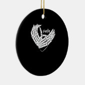 Gelukkige Valentijnsdag - Mijn hart is mijn Valent Keramisch Ornament (Rechts)