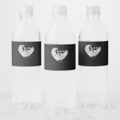 Gelukkige Valentijnsdag - Mijn hart is mijn Valent Waterfles Etiket (Flessen)