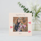 Gelukkige Valentijnsdag Modern Script Foto (Staand voorkant)