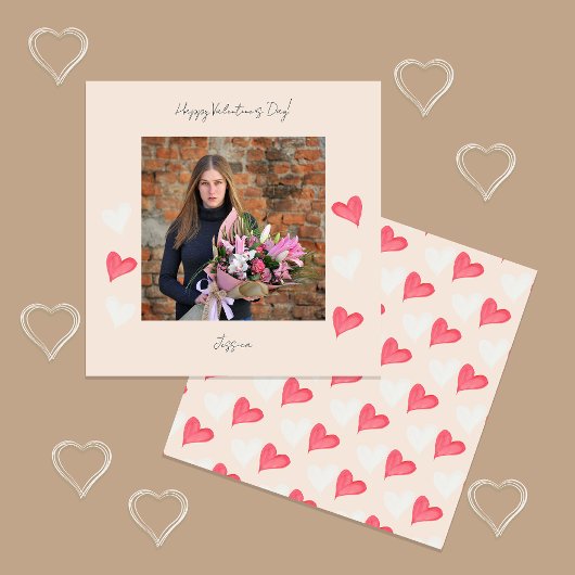 Gelukkige Valentijnsdag Modern Script Foto