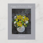 Gelukkige Valentijnsdag Modern Script Foto Briefkaart (Voorkant)
