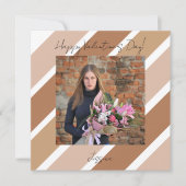 Gelukkige Valentijnsdag Modern Script Foto Kaart (Voorkant)