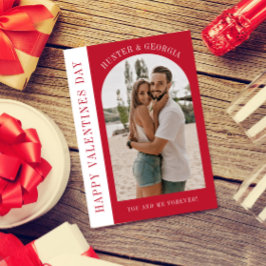 Gelukkige Valentijnsdag moderne eenvoudige romanti Feestdagenkaart