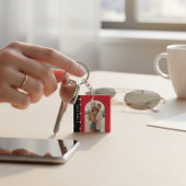 Gelukkige Valentijnsdag moderne eenvoudige romanti Sleutelhanger