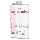 Gelukkige Valentijnsdag moderne kussen liefde voeg Heupfles (Links)