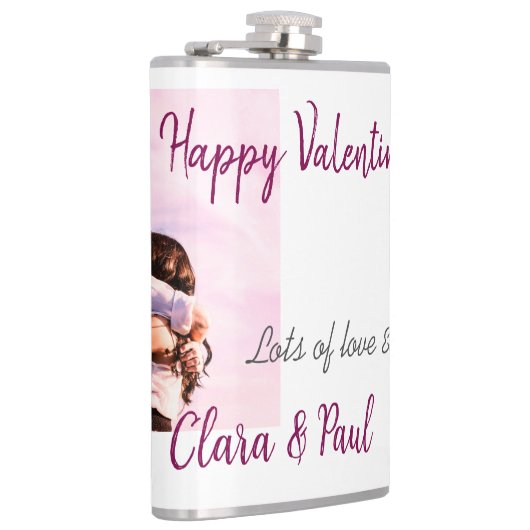 Gelukkige Valentijnsdag moderne kussen liefde voeg Heupfles (Rechts)