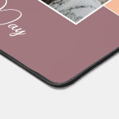 Gelukkige Valentijnsdag moderne perzik 3 foto Bureaumat (Hoek)