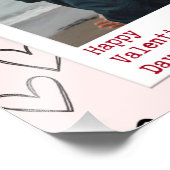 Gelukkige Valentijnsdag Moderne Stijlvolle Romanti Foto Afdruk (Hoek)