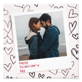 Gelukkige Valentijnsdag Moderne Stijlvolle Romanti Foto Afdruk (Voorkant)