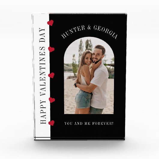 Gelukkige Valentijnsdag moderne stijlvolle romanti Fotoblokken (Voorkant)