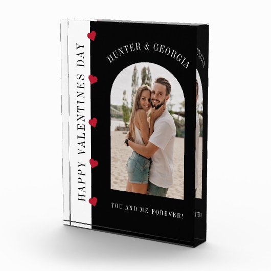 Gelukkige Valentijnsdag moderne stijlvolle romanti Fotoblokken (Rechts)