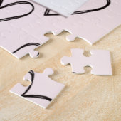 Gelukkige Valentijnsdag Moderne Stijlvolle Romanti Legpuzzel (Zijkant)