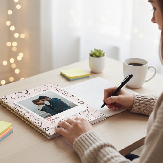 Gelukkige Valentijnsdag Moderne Stijlvolle Romanti Planner