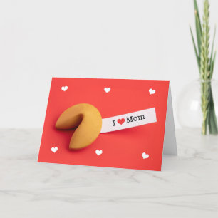 Gelukkige Valentijnsdag Moeder Fortune Koekje Feestdagen Kaart