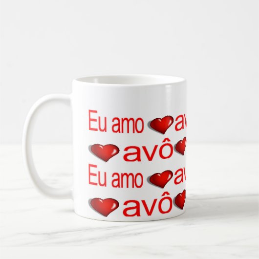 Gelukkige Valentijnsdag Mokken Eu Amo Meu Avo (Links)