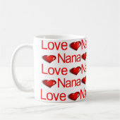 Gelukkige Valentijnsdag Mokken houden van Nana Red (Links)