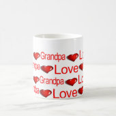 Gelukkige Valentijnsdag Mokken houden van opa hart (Center)