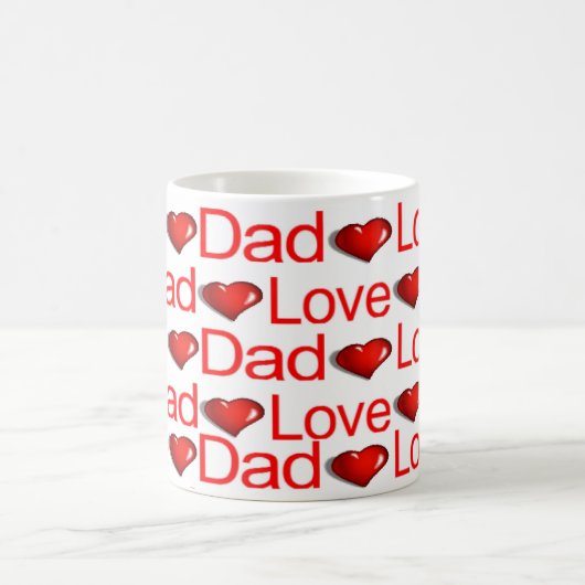 Gelukkige Valentijnsdag Mokken houden van papa Red (Center)