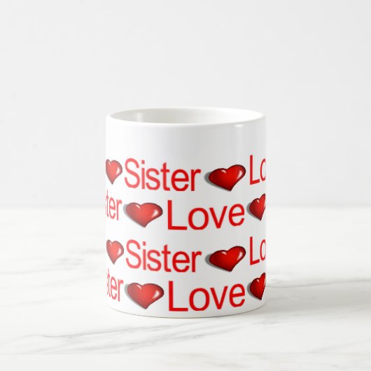 Gelukkige Valentijnsdag Mokken houden van zusterha (Center)