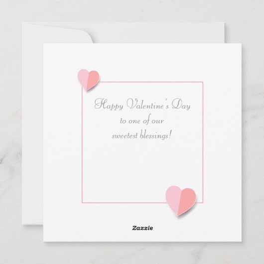 Gelukkige Valentijnsdag Mooie Trendy Groet Feestdagenkaart (Achterkant)