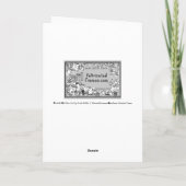 Gelukkige Valentijnsdag Musical Butterflies Heart Kaart (Achterkant)