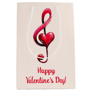 Gelukkige Valentijnsdag Muziek van Liefde Medium Cadeauzakje
