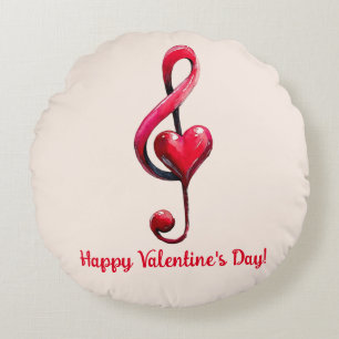 Gelukkige Valentijnsdag Muziek van Liefde Rond Kussen