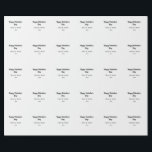 Gelukkige Valentijnsdag naam datum eenvoudig minim Cadeaupapier<br><div class="desc">ontwerp</div>