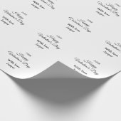 Gelukkige Valentijnsdag naam liefde eenvoudig jaar Cadeaupapier (Hoek)